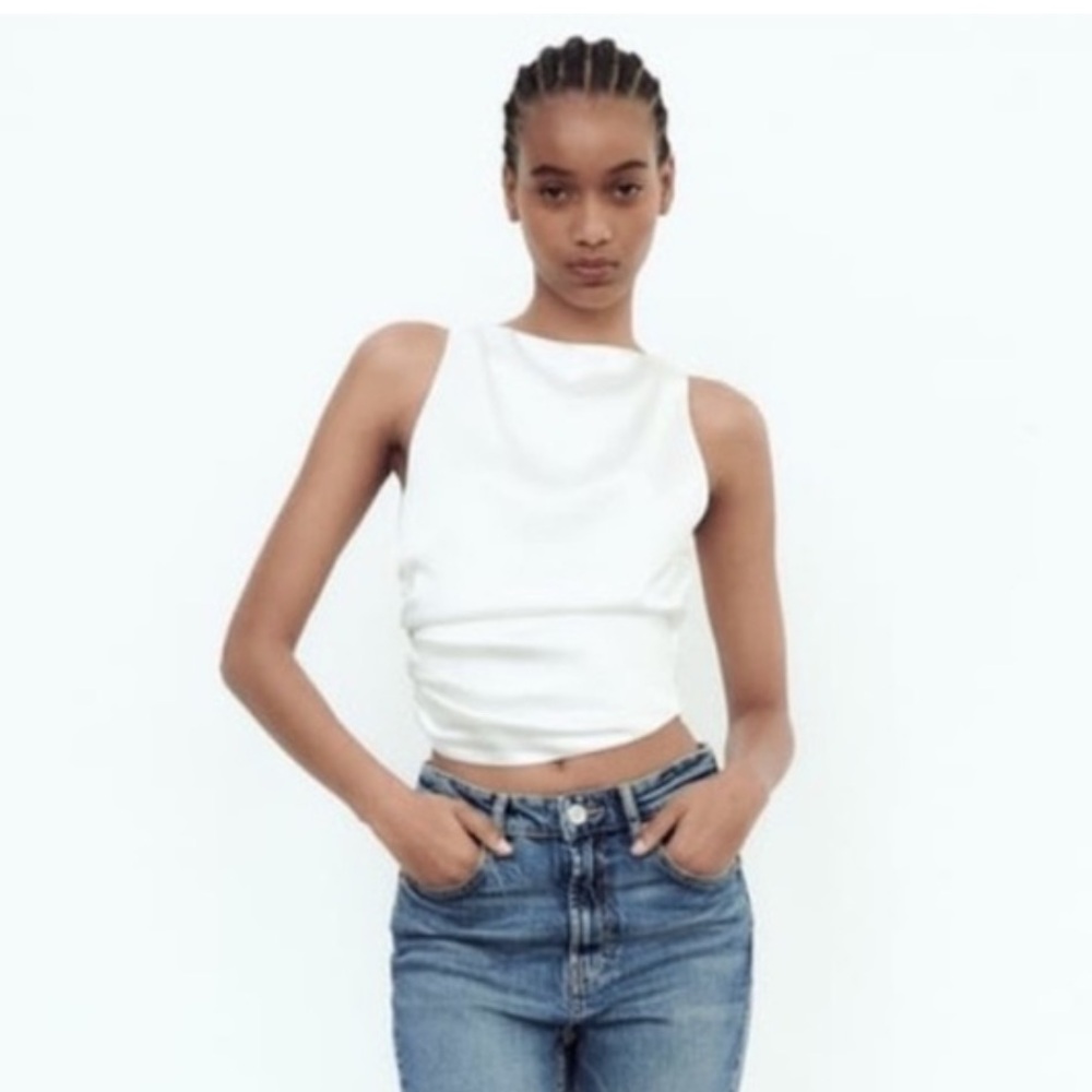 Zara Satin Effect Top